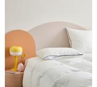 Dunlopillo - Oreiller Flexi Confort Medium 40 x 60 cm - Garnissage Synthétique 60% Flocons de Mousse Polyuréthane 40% Flocons de Fibre Polyester - Enveloppe 100% Coton Serge - Lavable à 40°C