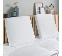 Dunlopillo - Oreiller Thermogel Ergonomique 40 x 60 cm - Mousse Mémoire de Forme Viscoélastique Thermogel - Micro Perforée - Enveloppe 100% Polyester Déhoussable - Sensation Fraîcheur
