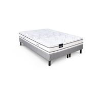 DUNLOPILLO ROMARIN ENSEMBLE 160 X 200 - MATELAS + SOMMIER DUO CLAIR - EP 20 CM - RESSORTS - LATTES PASSIVES - FABRIQUÉ EN FRANC