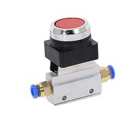 DunMuan 1pcs Vanne mécanique 1/8 "Fil de Filetage 2 Position 3 Way Rouge Flat Bouton Pneumatique Pneumatique MOV-321PP DunMuan (Color : 4MM)