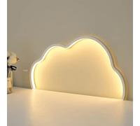 DUNMW Applique Murale Nuage LED Veilleuse Mignonne pour Chambre d'Enfant, Lampe de Chevet avec Charge USB, Dimmable