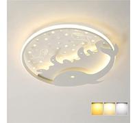 DUNMW Creux Dauphin LED Plafonnier Chambre d'Enfant Plafonnier Lustre pour Garçons et Filles Chambre, Chambre d'Enfants, 3 Éclairage, 15.9'', 28W