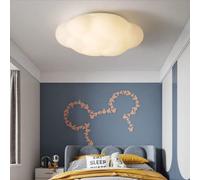 DUNMW Plafonnier LED Nuage Lustre Chaud et Romantique Plafonnier pour Chambre d'Enfant pour Chambre, Salon, chambre de garçon ou de fille, 36W, Gradable en Continu, 17,8''