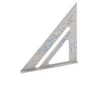 Dunnet Tools Équerre de toiture en aluminium de 15,2 cm | Outil carré de précision et de charpentier avec marquages impériaux | Point de pivot et échelle facile à lire pour les constructeurs, les