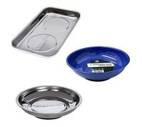 Dunnet Tools Plateau à outils magnétique en acier inoxydable | 100, 150, 230 mm - Plat magnétique pour vis, boulons, écrous et pièces | Organiseur robuste pour mécanicien, atelier et accessoires de