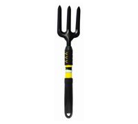 Dunnet Tools Truelle de jardin, outil de désherbage, pelle à main pour plantation, transplantation, désherbage, déplacement et lissage du sol, outils de jardinage (fourche à poignée en acier)