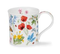 Dunoon Bute Wildflower Poppy Mug en porcelaine fine avec fleurs sauvages abeilles et papillons 0,3 l