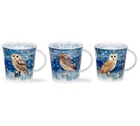 Dunoon Caingorm Lot de 3 tasses en porcelaine anglaise Motif pleine lune