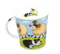 Dunoon Caingorm Mug en porcelaine fine avec inscription « Follow Me Follow Ewe Sheep and Collie » 0,48 l