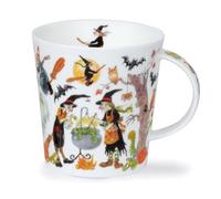 Dunoon Caingorm Tasse d'Halloween en porcelaine fine Sorcières envoûtées (0,48 l, bâtonnets de balais)