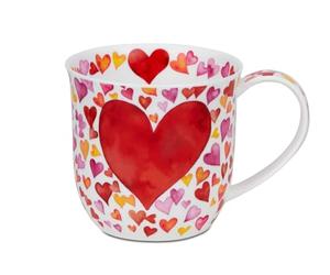 Dunoon Cumbrae Big Love Mug en porcelaine anglaise Rouge 0,45 l