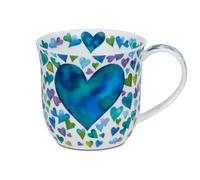 Dunoon Cumbrae Big Love Mug en porcelaine fine Bleu 0,45 l