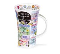 Dunoon Glencoe Tasse éducative en porcelaine fine avec grammaire anglaise et ponctuation 500 ml