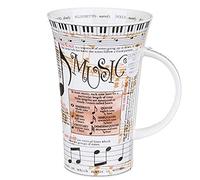 Dunoon Glencoe Tasse en Porcelaine Motif Cours de Musique 500 ML