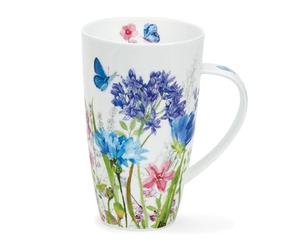 Dunoon Henley Meadow Breeze Tasse en porcelaine fine Bleu 0,6 l