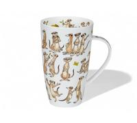 Dunoon Henley Meerkat Mob Mug en porcelaine fine 0,6 l