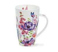 Dunoon Henley Tasse en porcelaine fine Motif brise des prairies Violet 0,6 l