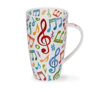 Dunoon Henley Upbeat Mug en porcelaine fine Motif musique 0,6 l