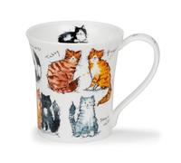 Dunoon Jura Messy Cats Mug en porcelaine fine 0,21 l