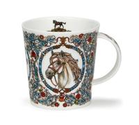 Dunoon Lomond Equus Tasse en porcelaine fine Motif cheval Blanc
