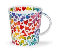 Dunoon Lomond Mug en porcelaine anglaise Motif cœur Inscription Lots of Love