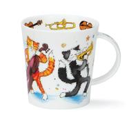 Dunoon Mug en forme de Lomond 0,32 l - Groovy Cats ou Groovy Dogs (Groovy Cats)