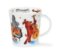 Dunoon Mug en forme de Lomond 0,32 l - Groovy Cats ou Groovy Dogs (Groovy Dogs)