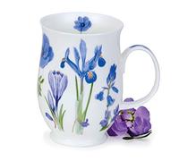 Dunoon Mug en porcelaine anglaise Motif fleurs Sonata - bleu