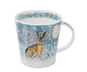 Dunoon Mug en porcelaine anglaise Motif Moonbeam Collection - Lièvre