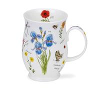 Dunoon Mug en porcelaine fine en forme de Suffolk Fabriqué en Angleterre Passe au lave-vaisselle et au micro-ondes - Carnet de notes (iris)