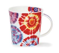 Dunoon Mug en porcelaine rouge Tie-Dye Forme Cairngorm - 0,48 l