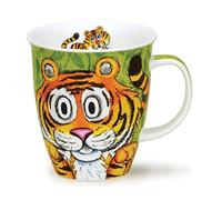 Dunoon Nevis Go Wild Crazy Animal Tasse en Porcelaine Anglaise (Tiger)