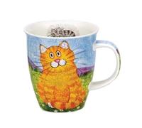 Dunoon Nevis Happy Tasse avec Motif Chat Roux