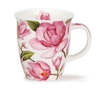 Dunoon Nevis Tasse en porcelaine fine Motif magnolias Rose clair 0,48 l