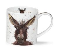 Dunoon Orkney Wonky Donkey Mug en porcelaine fine Motif cochon 0,35 l
