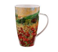 Dunoon Paysage Tasse conique en porcelaine Motif coquelicots 0,6 l