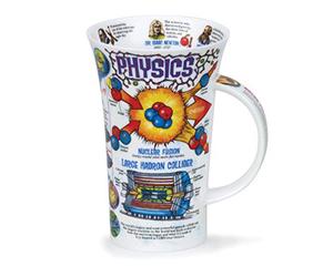 Dunoon Physics Mug en porcelaine fine pour GCSE, niveau A, diplôme, enseignant, obtention de diplôme - Fabriqué en Angleterre