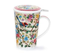 Dunoon SH-SATO-XX Satori Tasse en porcelaine anglaise avec couvercle et infuseur Forme Shetland 0,44 l