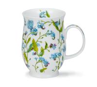 Dunoon Suffolk Mug en porcelaine anglaise Motif floral Bleu 0,31 l