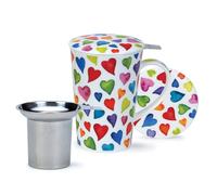 Dunoon Tasse Chaud Cœurs Avec Tamis Et Couvercle Shetland