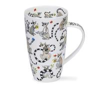 Dunoon Tasse en porcelaine fine fabriquée en Angleterre en forme de Henley (Follow The Lemur)