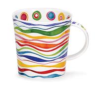 Dunoon Tasse en porcelaine fine fabriquée en Angleterre en forme de lomond (ondulé)