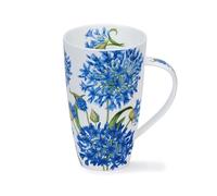 Dunoon Tasse en porcelaine fine, forme Henley, fabriquée en Angleterre (Agapanthus)