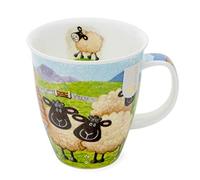 Dunoon Tasse en porcelaine fine - Sheepies - Fabriquée en Angleterre - Passe au micro-ondes