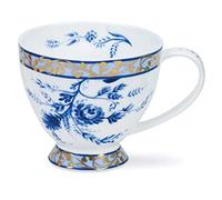 Dunoon Tasse en porcelaine fine Skye - Fabriquée en Angleterre (Bleu de Delft)