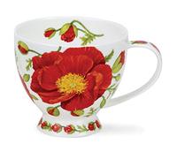 Dunoon Tasse Skye en porcelaine fine - Fabriqué en Angleterre (Papaver)
