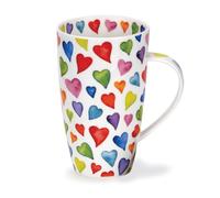 Dunoon Tasse en porcelaine Motif cœurs