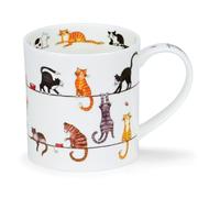 OR-LIVW-CA Mug en porcelaine anglaise Motif chats Live Wires 0,35 l