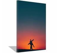 DunPei Jésus - Miséricorde divine La Croix et Jésus - Portrait de tranquillité - Décoration murale pour salon, chambre à coucher, église, salle de prière(rose32)-30x45cm Encadrée