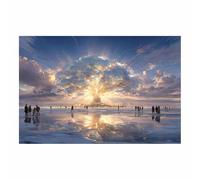 DunPei Moderne Grand Tableau Decoration Bel arbre Peinture à sur toile Art mural moderne abstrait Pour salon(Multicolore)-50x70cm Sans cadre